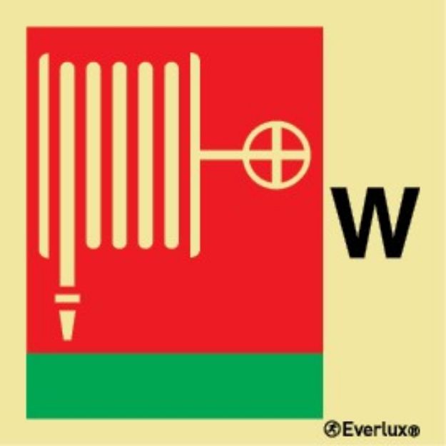 Water fire hose and nozzle 